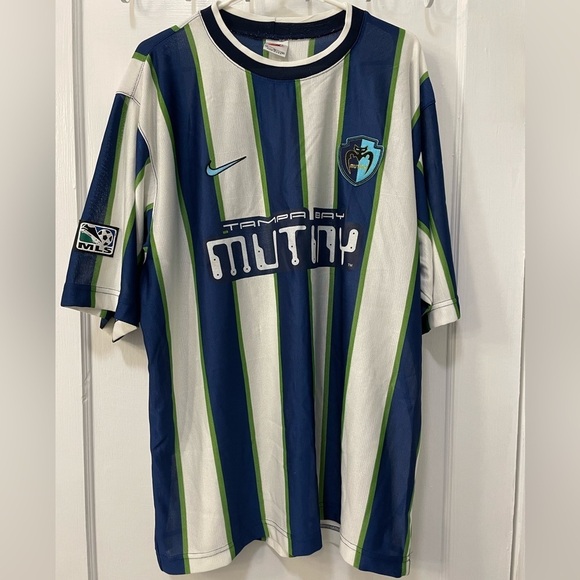 Nike MLS Tampa Bay Mutiny Pro Soccer Jersey RARE Vintage - Picture 1 of 7